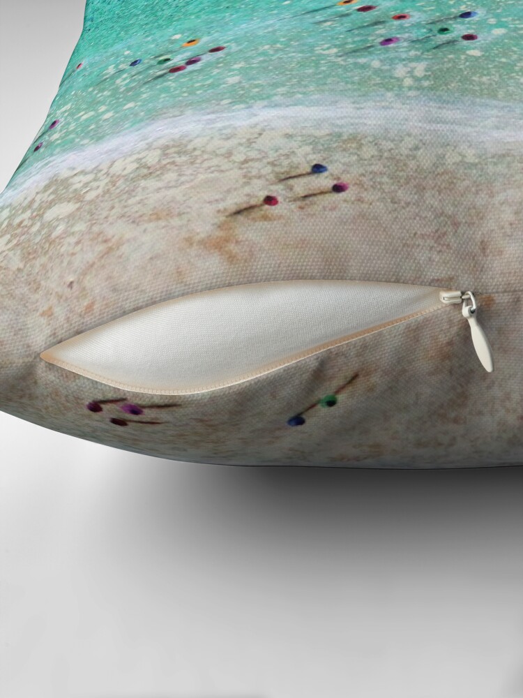 Thumbnail 2 of 4, Pillow, Bayside Bathers designed and sold by grimmhewitt67.