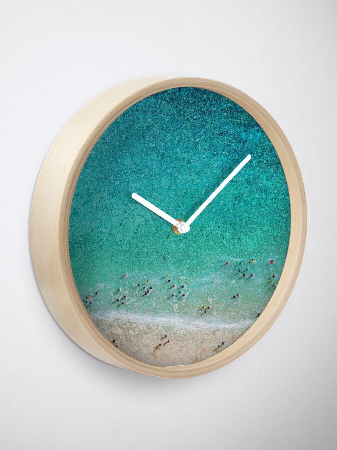 Thumbnail 1 of 4, Clock, Bayside Bathers designed and sold by grimmhewitt67.