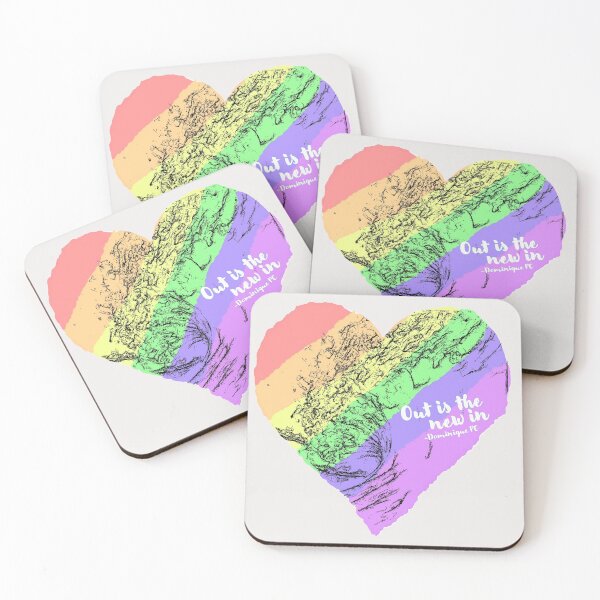 Item preview, Rainbow Waves- Out is the New in- Large Print designed and sold by NerdyThings.