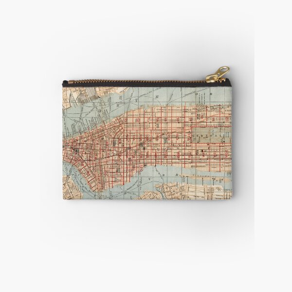 Item preview, Vintage Map of New York City (1894) designed and sold by BravuraMedia.