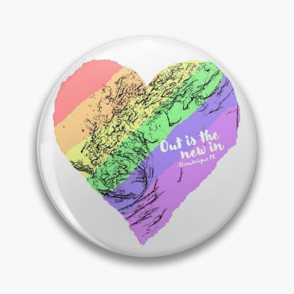 Item preview, Rainbow Waves- Out is the New in- Small Print designed and sold by NerdyThings.