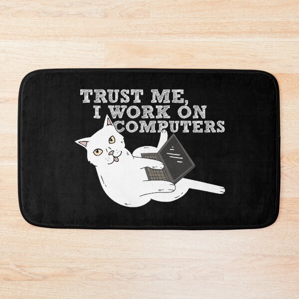 Item preview, computer programmer cat - Funny IT'ler office humor designed and sold by stiffla6.