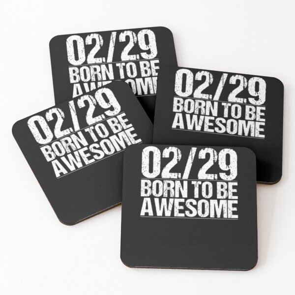 Item preview, 02 29 Born To Be Awesome Leap Year Birthday designed and sold by TooFlyDesign.