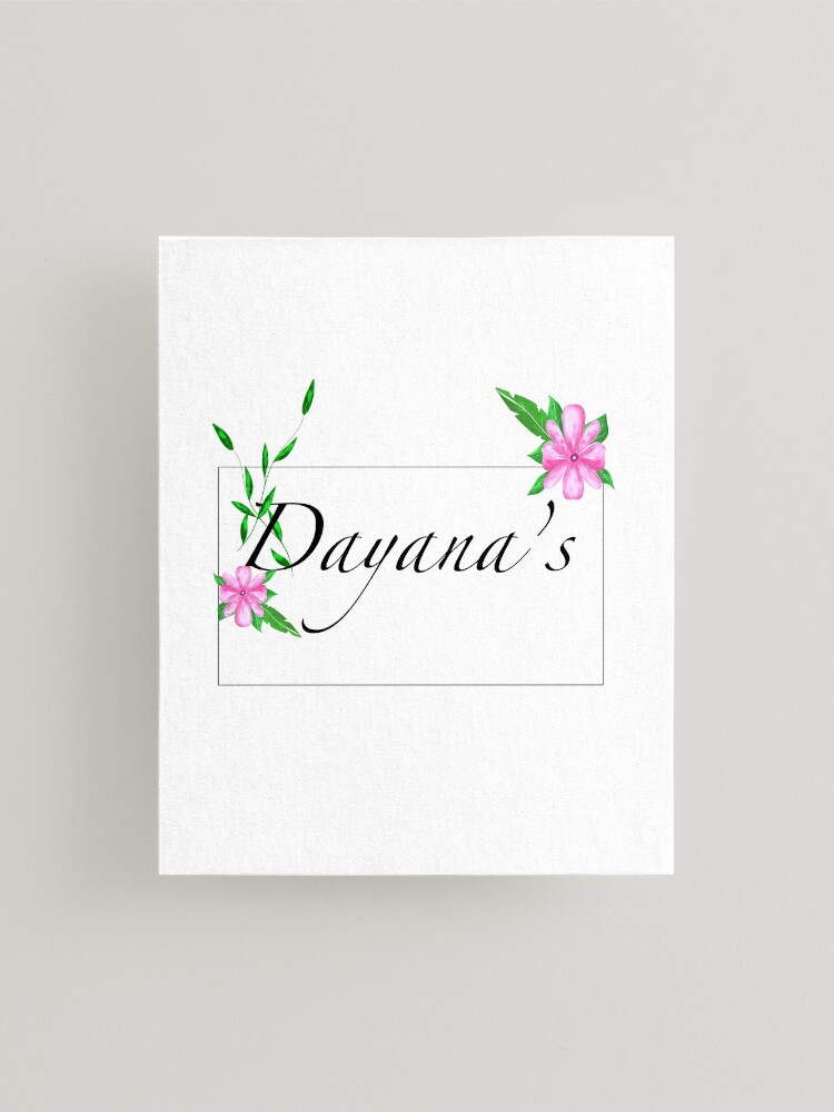 Dayana.Personalised gift ideas,floral name design | Laptop Sleeve