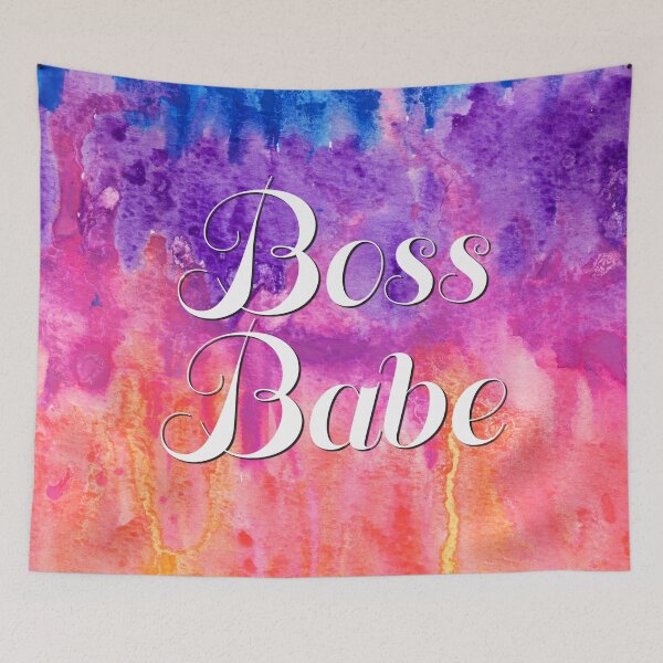 Item preview, Boss Babe Rainbow Watercolor designed and sold by Daydreamer Alley.