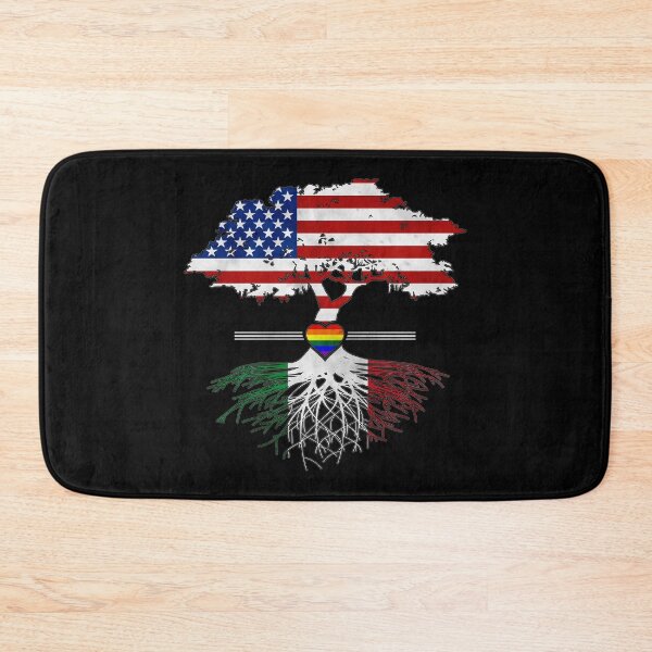 Item preview, American Grown Italian Roots Gay Heart LGBT Pride designed and sold by Patrick Hiller.