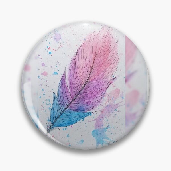 Item preview, Bi pride feather designed and sold by KayRoseBee.