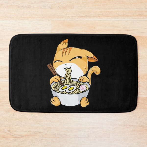 Item preview, Kawaii Cat Ramen Bowl Funny Anime Noodles Kitty designed and sold by perfectpresents.