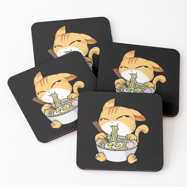 Item preview, Kawaii Cat Ramen Bowl Funny Anime Noodles Kitty designed and sold by perfectpresents.