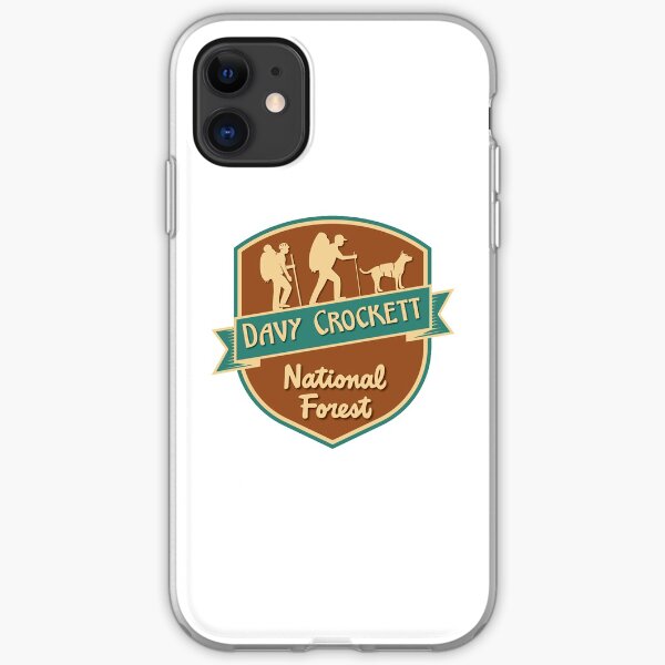 Davy Crockett National Forest shirt, sticker, gift (W) iPhone Soft Case