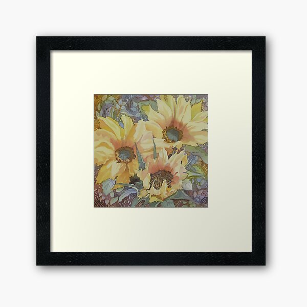Summer Sunflowers Framed Art Print