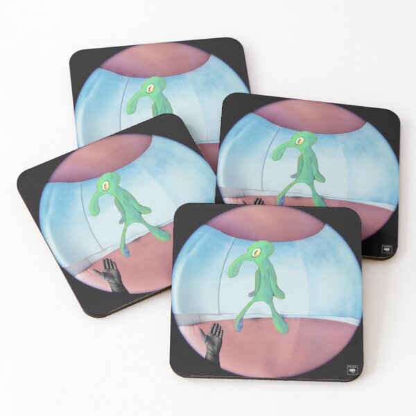 fine line but it's squidward Coasters (Set of 4)