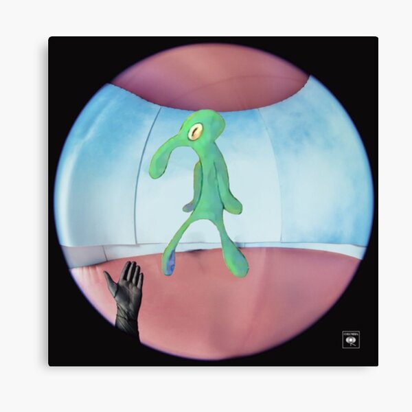 fine line but it's squidward Canvas Print
