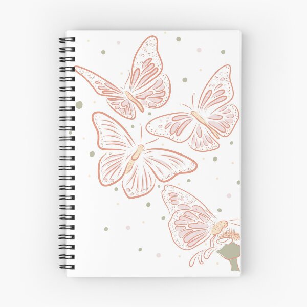 Item preview, Pretty Pink Illustrated Butterflies - Designed by Design by Cheyney designed and sold by designbycheyney.