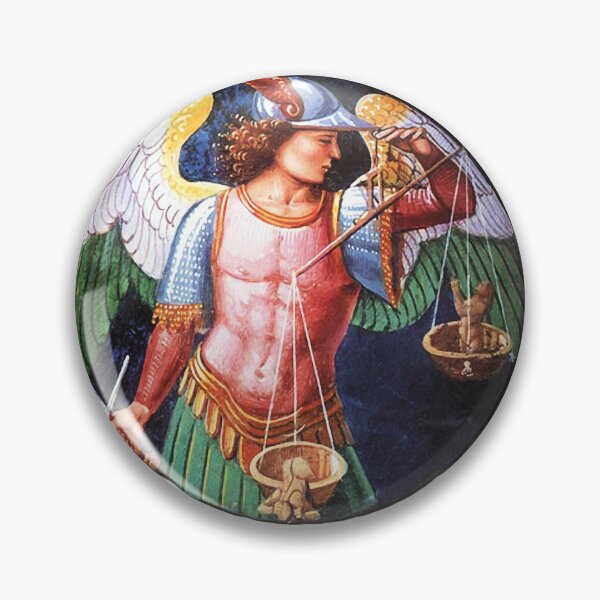 Item preview, ST.MICHAEL ARCHANGEL WEIGHS SOULS ROUND  designed and sold by BulganLumini.