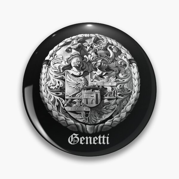 Item preview, Genetti Coat-of-Arms with Surname in Reverse designed and sold by Genetti Family Shop.