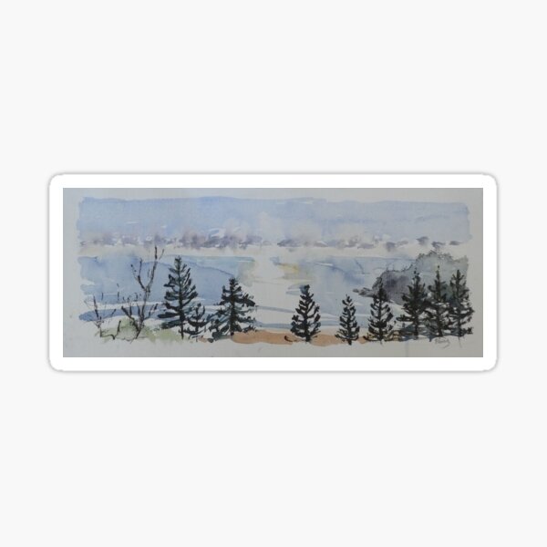 Salty Pines, Sunrise at Avoca Sticker