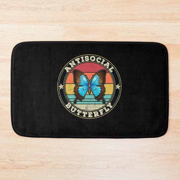 Item preview, Antisocial Butterfly Vintage Retro Introvert designed and sold by majuga.