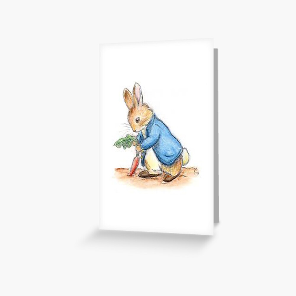 "Peter rabbit" Greeting Card for Sale by night-time | Redbubble