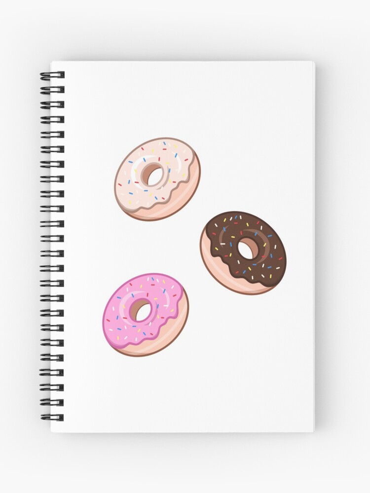 Cuaderno de espiral «Paquete de donas helado» de Santana-smiles | Redbubble