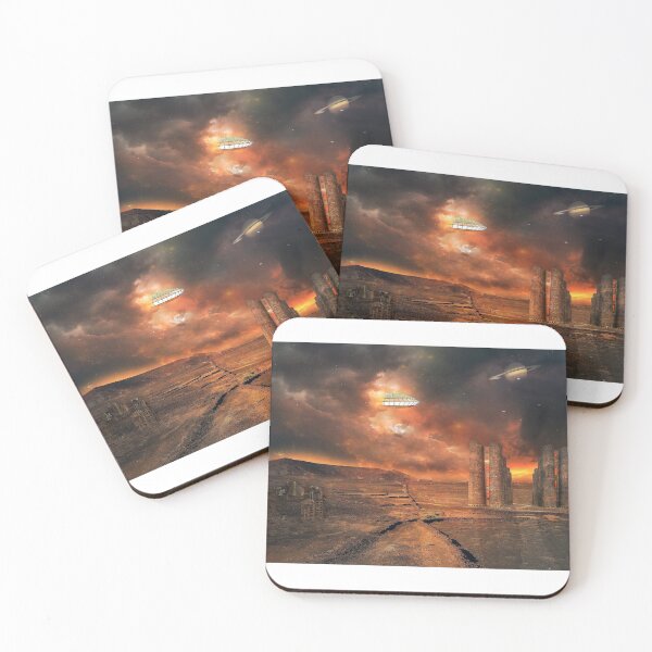 Item preview, UFO on dystopian fantasy world designed and sold by p0pculture3.