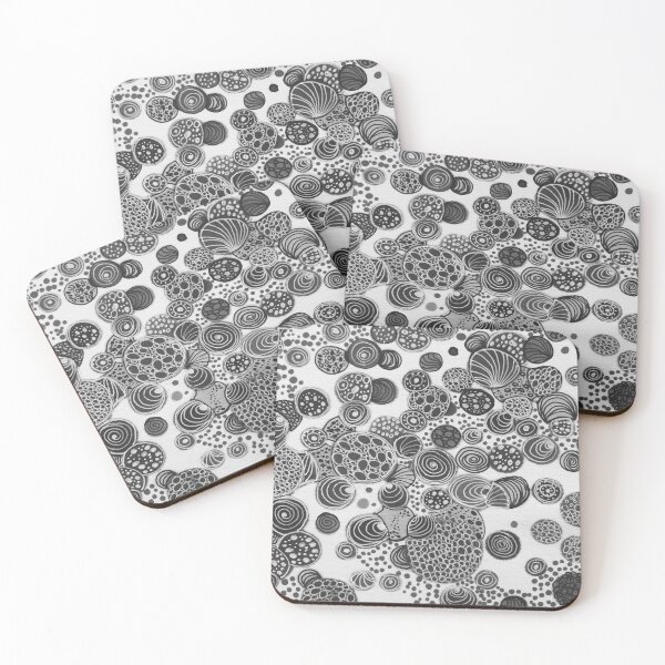 Item preview, Doodle dots black and white designed and sold by Lois Gardiner.