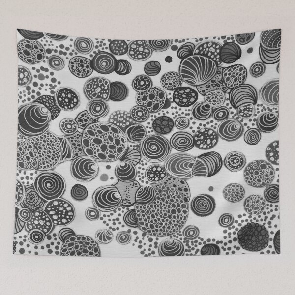 Item preview, Doodle dots black and white designed and sold by Lois Gardiner.