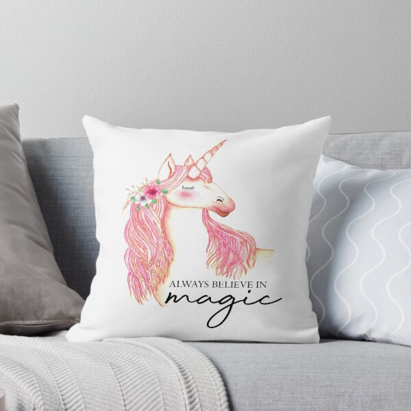 Item preview, Always believe in magic, pink unicorn designed and sold by latiendadearyam.