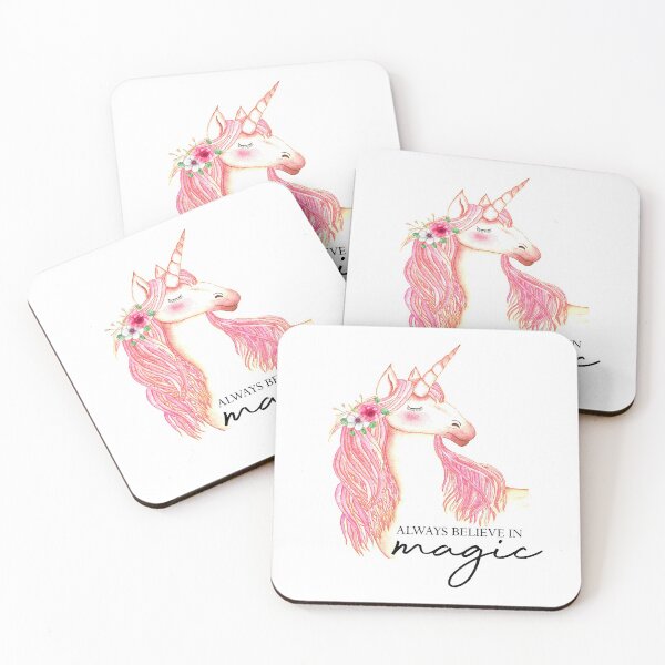 Item preview, Always believe in magic, pink unicorn designed and sold by latiendadearyam.