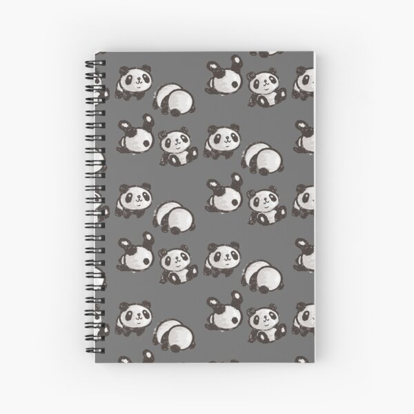 Cute Panda Bear Spiral Notebooks for Sale