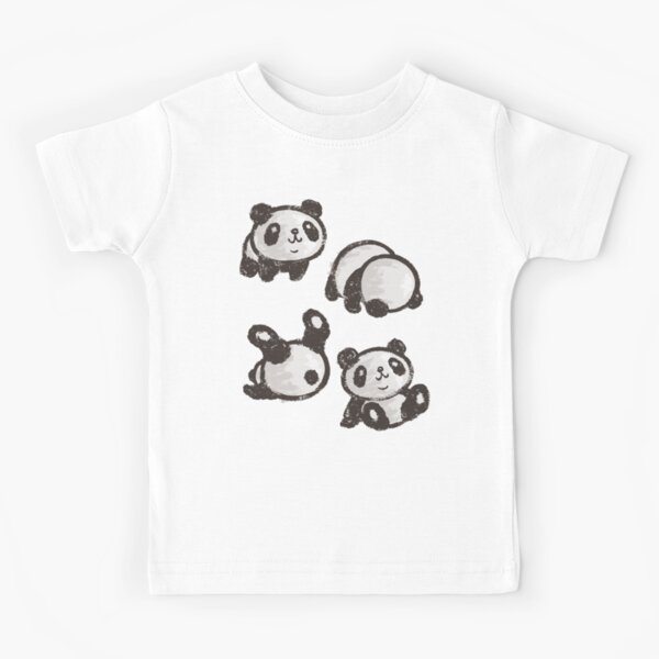Rollender Panda Kinder T-Shirt