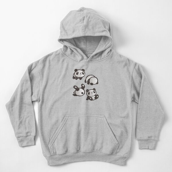 Rolling panda Kids Pullover Hoodie