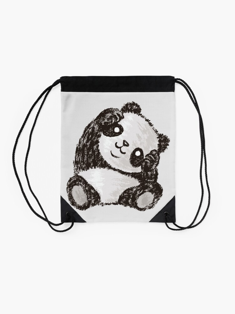 Alternate view of Cute Panda Drawstring Bag