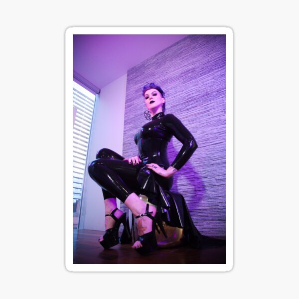 Latex Clad Lady Valeska Sticker