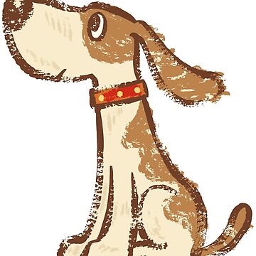 Artwork thumbnail, Hound sitting by sanogawa