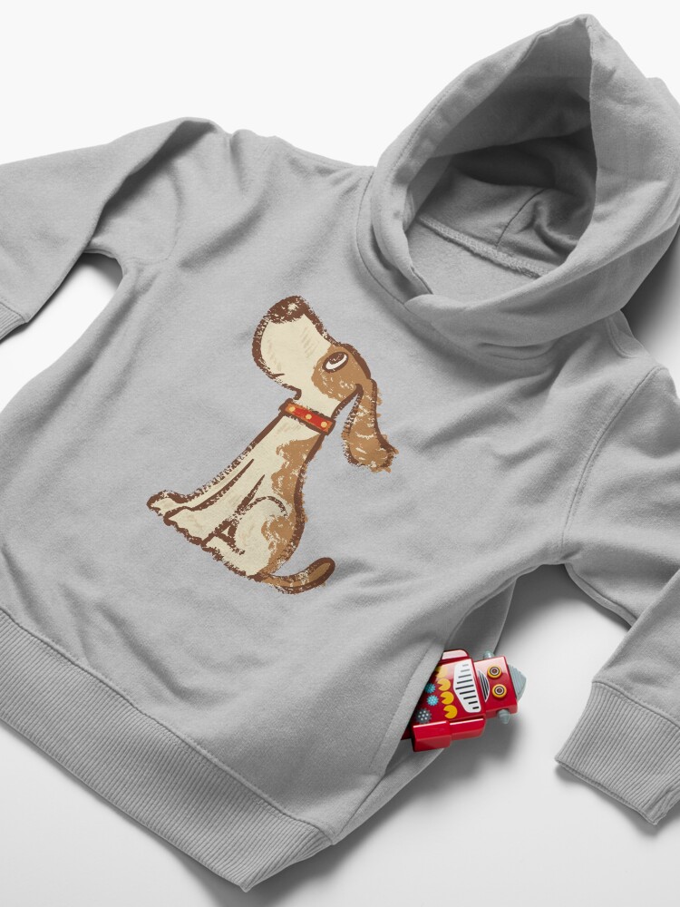 Thumbnail 4 of 5, Toddler Pullover Hoodie, Hound sitting designed and sold by Toru Sanogawa.
