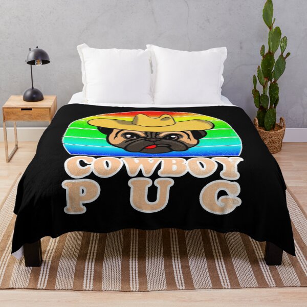 Item preview, funny cowboy pug rodeo dog animal breed designed and sold by stalafit.