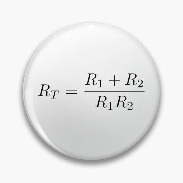 Item preview, Two Resistors in Parallel Equation, The ElectronicsMatrix at Redbubble 2020 designed and sold by Mark Stansberry.