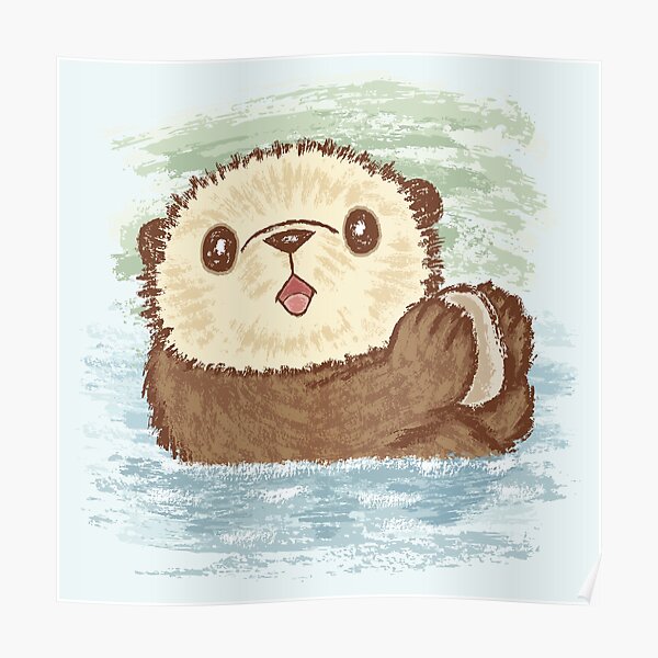 Sea Otters Posters Redbubble