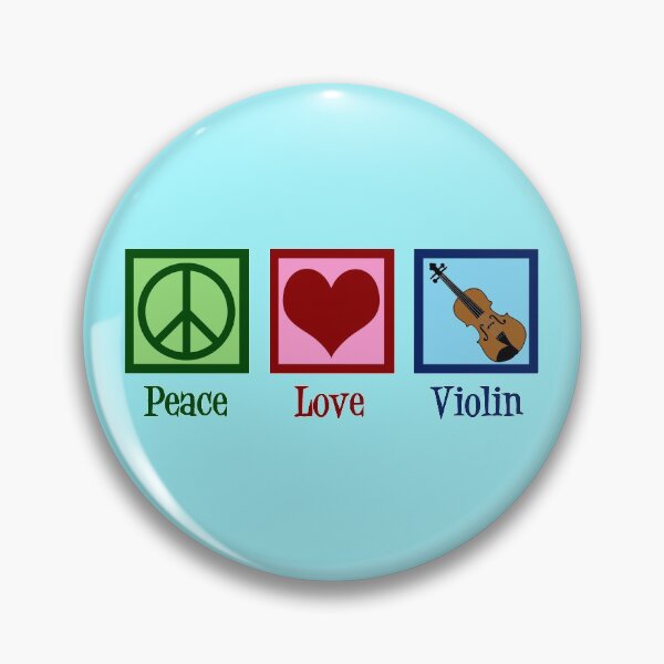 Item preview, Peace Love Violin designed and sold by Epic Love Designs.