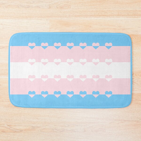 Item preview, LGBTQ Flag with Hearts v1 - Trans designed and sold by Sarinilli.