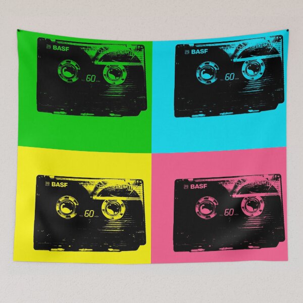 Aperçu de l'œuvre Cassette Pop Art créée et vendue par mreleganza.