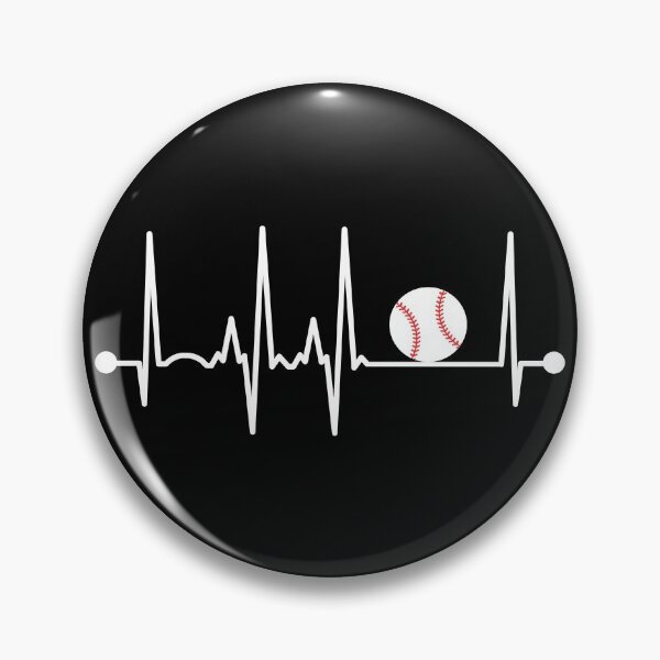 Aperçu de l'œuvre Battement de coeur de baseball créée et vendue par teesaurus.