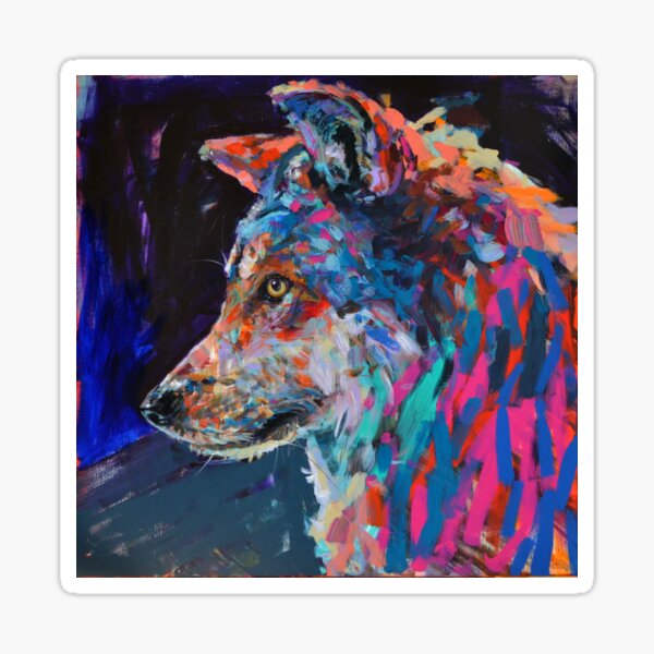 Wolf in sheep's clothing. Sticker