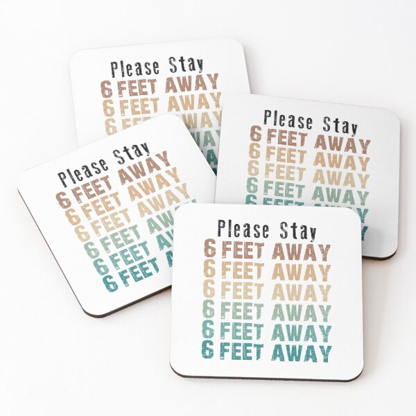 Item preview, PLEASE STAY 6 FEET AWAY  designed and sold by AnimaLovers.