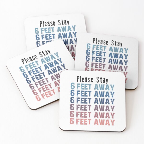 Item preview, PLEASE STAY 6 FEET AWAY  designed and sold by AnimaLovers.