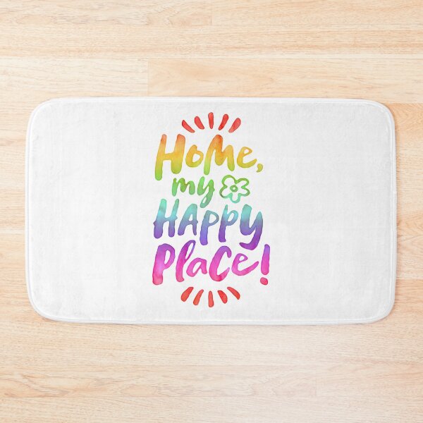 Item preview, HOME my Happy Place!  Shelter in Place - Homebody - Watercolour Rainbow designed and sold by 26-Characters.