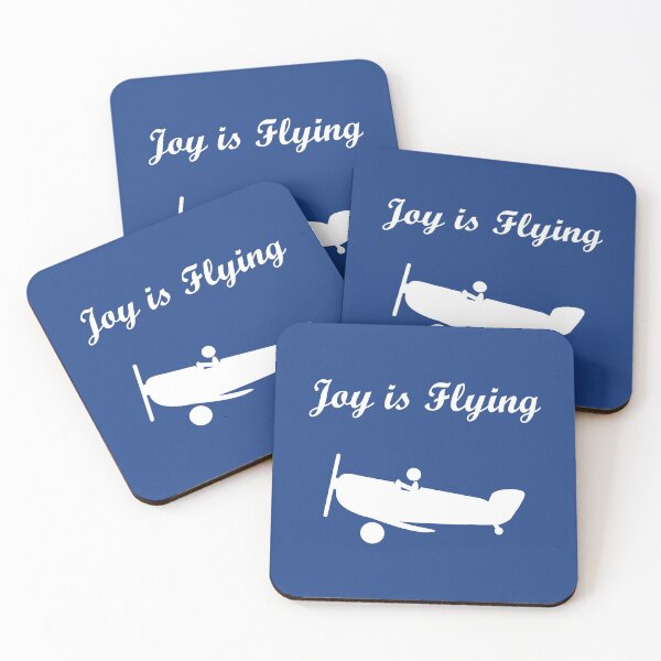 Item preview, Joy is Flying Airplane Pilot Dark Monotone designed and sold by TinyStarAmerica.