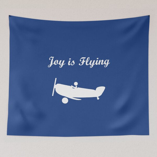 Item preview, Joy is Flying Airplane Pilot Dark Monotone designed and sold by TinyStarAmerica.