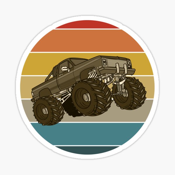 Monster Truck Stickers Redbubble